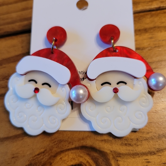 Jewelry - Festive Santa Claus Earrings
